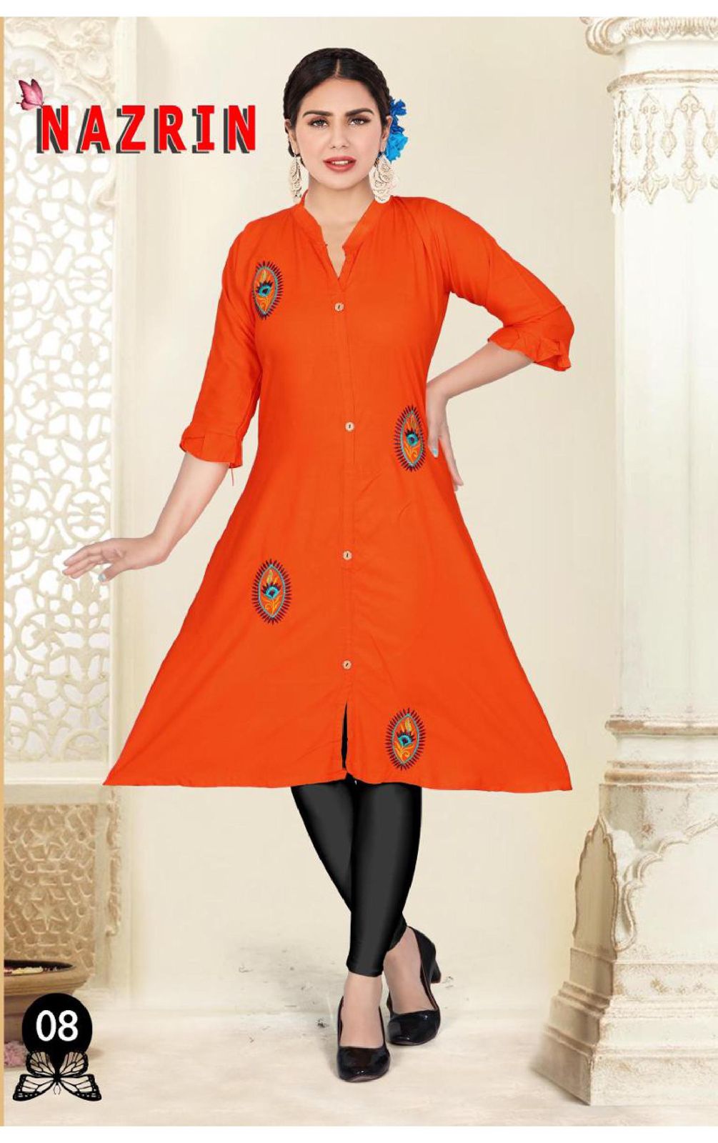 Beauty Queen Nazrin 2 Casual Daily Wear Rayon Printed Kurti Collection